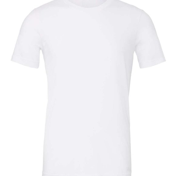 **BRAND NEW**  Plus Size Bella Canvas Solid White Blend Tshirt Wholesale - Picture 1 of 2